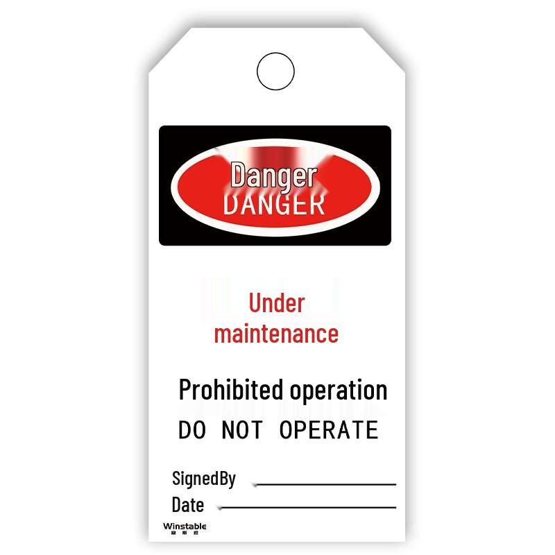 Wenstan W6013 Lockout Tagout Safety Tags