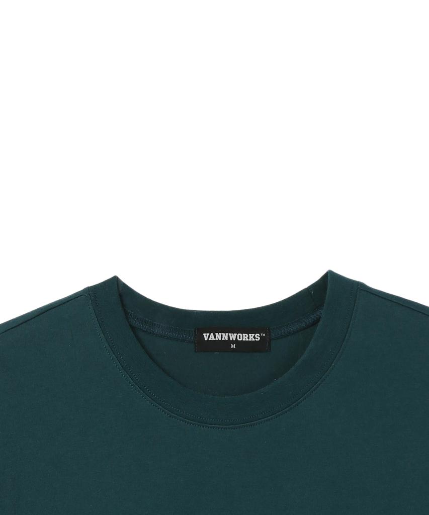 Ujeu Animal Logo Oversized Short Sleeve T-Shirt (Ds004) Green