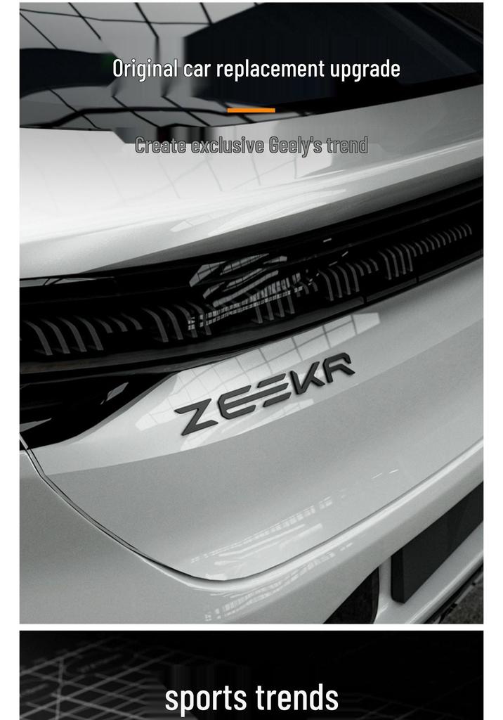 Zeekr 001/007 Car Emblem Matte Metal Sport Style Modification Sticker