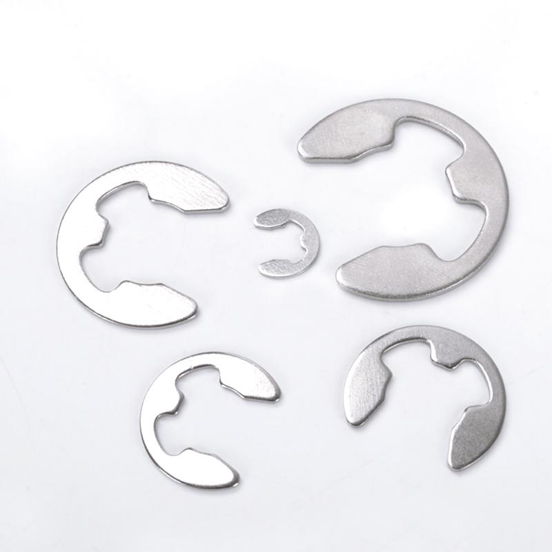 304 Stainless Steel E-type Circlip for Bearing Shaft and Door Lock