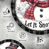 Snowman Snowflake Metal Wall Art Rustic Iron Decor Home Garden Office Holiday Christmas Halloween