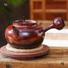 Mingde Red Clay Electric Tea Kettle - Handmade Chinese-Style Pot with Jump Lid for Healthy Brewing