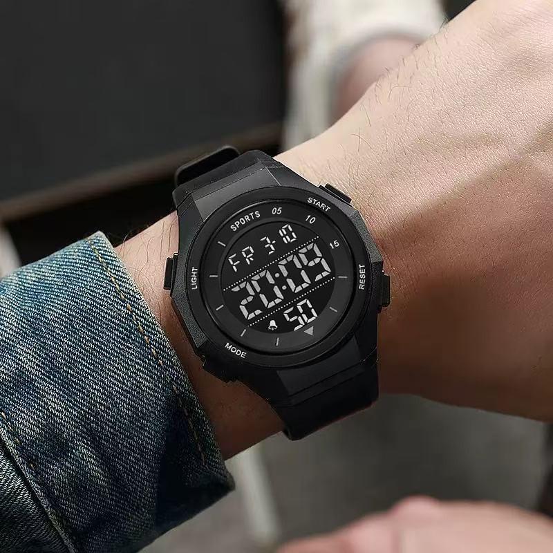 Men's Electronic Wristwatch Fashionable Youth Sports Anti Fall Luminous Electronic Watch