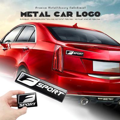 3D Metal F SPORT Logo Rear Trunk Badge Sticker Accessories For Fsport Plug-in Hybrid ES UX 300e GS GX LBX NX RX 350h 450h