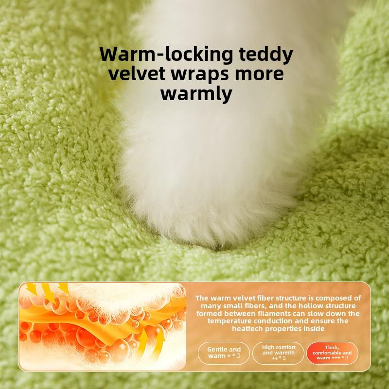 Autumn and Winter Cat Funny Little Monster Shape Cat Nest Closed Kennel Warm Windproof Yurt Teddy Pet Nest