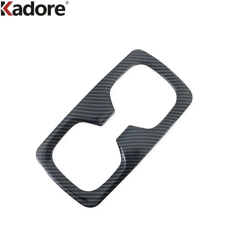 For Lexus NX 250 350 350H 450H -2024 2025 Carbon Fiber Car Rear Seat Water Cup Holder Frame Cover Trim Interior Accessories