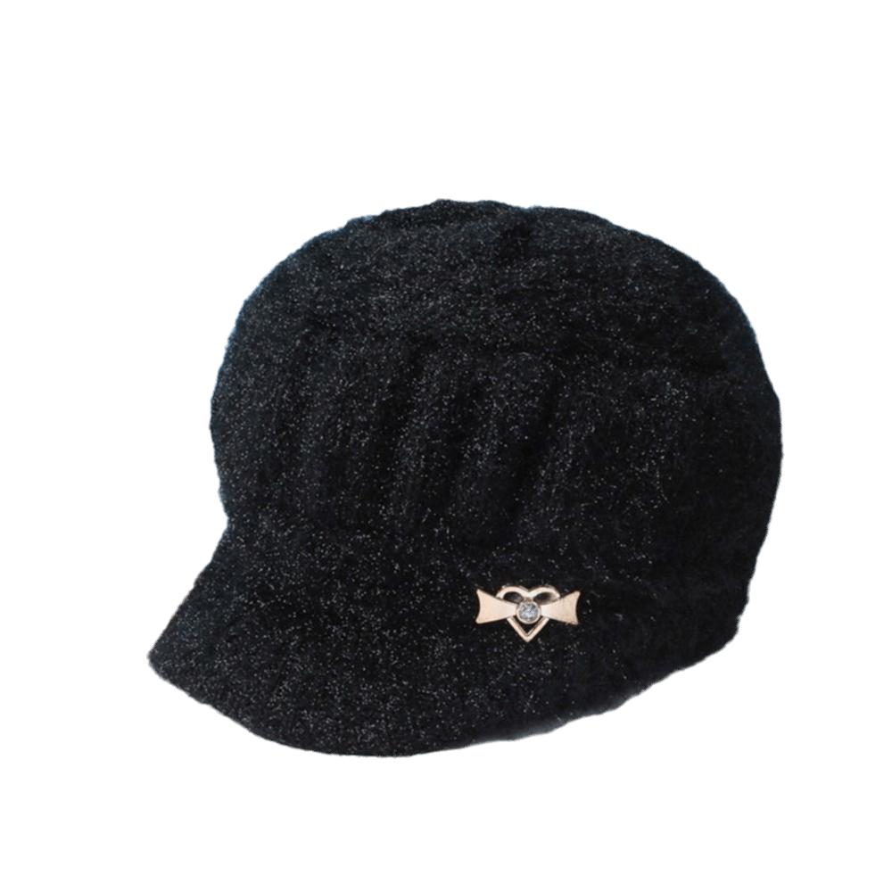 Rüzgar Geçirmez Örme Şapka Örme Çift Katmanlı Koruma Şapkaları Moda Sivri Şapka Orta Yaşlı