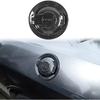 Carbon Fiber Look Fuel Tank Cover Trim Accessories Gas Door For Dodge Challenger 2008-2023 ABS Car Fuel Tank Cap Trim Sticker