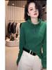 Women's High Neck Hooded Solid Sweatshirt - 2025 Spring/Autumn Fashion, Loose & Versatile Style