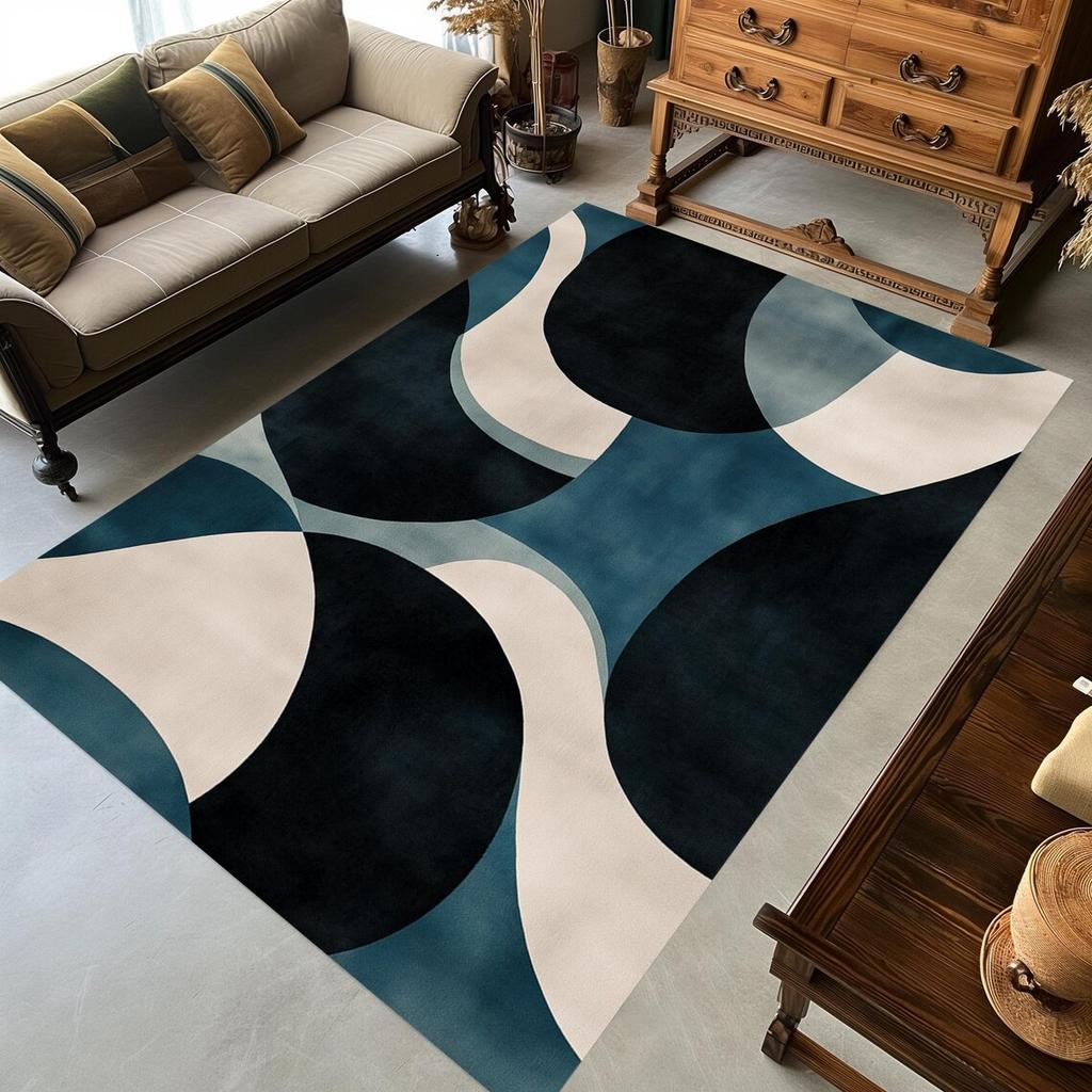 Nordic Geometric Carpet Rugs for Bedroom Washroom Floor Mat Living Room Decoration Rugs for Bedroom Carpets for Living Room