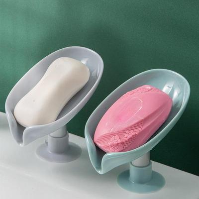 Yaprak Şekilli Sabunluk Duş Sabunu Raf Banyo Sabunu Kutusu Dikey Vantuz Çamaşır Sabunu Bulaşık Depolama Tepsisi Banyo Malzemeleri