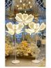 Glowing Peony Flower & Butterfly Aisle Lights for Wedding Decorations