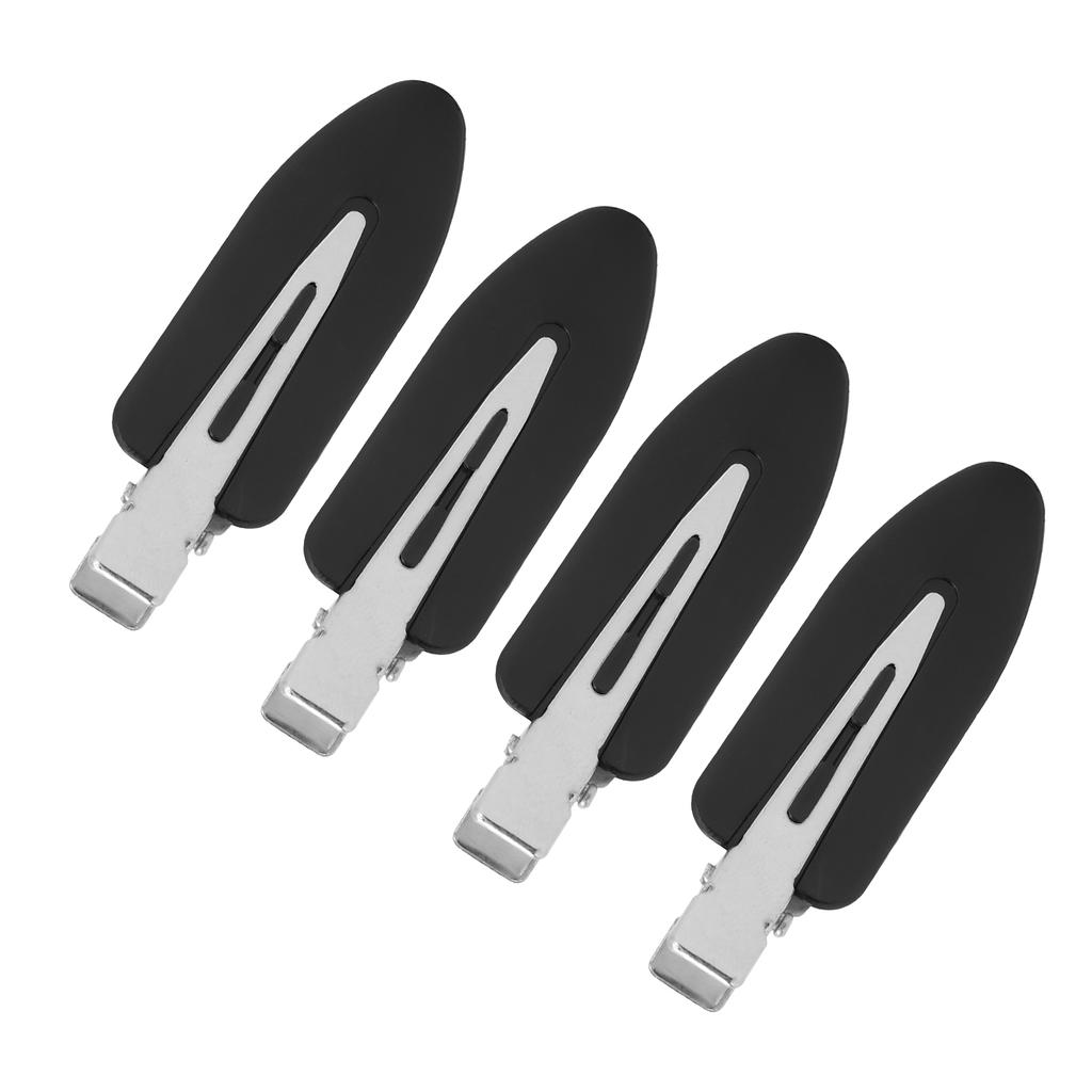 4 Pcs Makeup Hair Barrette Accessories No Bend Hair Clips No Crease Hair Styling Clips for WomenBlack
