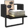 Wall Shelf in Black Oak Effect 30 x 25 x 30 cm Particleboard