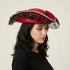 Solid Color Captain Hat Jack Hat Adult Tricorn Hat Vintage Cosplay Pirate Hat  Halloween