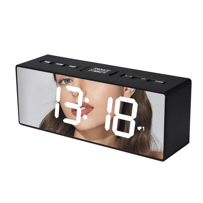 

Радиочасы Электронные Цифровые Будильник от Храпа Зеркальные Радио Подарок Электронные Часы .