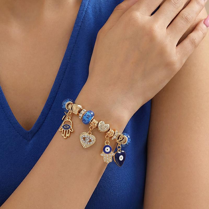 Bracciale Corona di Fiori Estiva da Spiaggia per Donna con Accenti di Conchiglie per la Vacanza