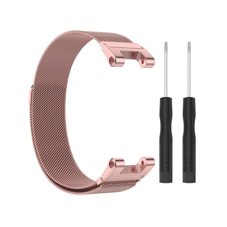 Milanese Watch Band Strap with Screwdriver Tool, Replacement Wrist Accessory for Huami Amazfit T‑Rex A1918 Smart Watch