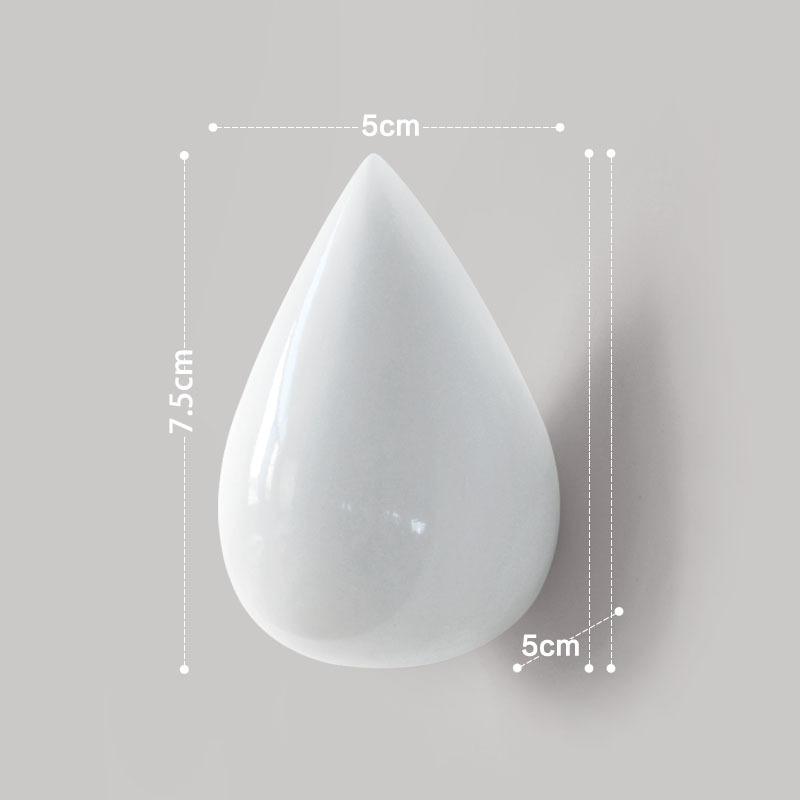 

1pc Resin Water Droplet Hook Wall Water Droplet Hook Fitting Room Coat Hook Wall Decor Home Accessories Drilling Installation