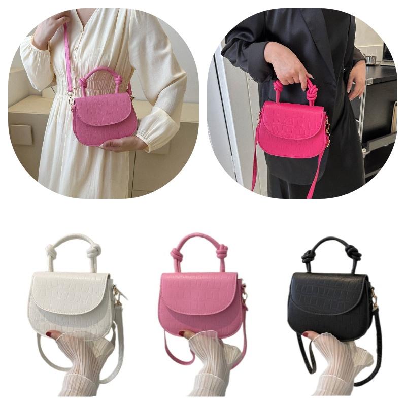 Trendy New Autumn Style 2023 Stone Texture Solid Color Urban Minimalist Shoulder Handbag