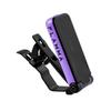 FLAMMA FT01 Clip-On Tuner for Guitar, Bass, and Ukulele with Power Saving Mode and LED Display, Purple