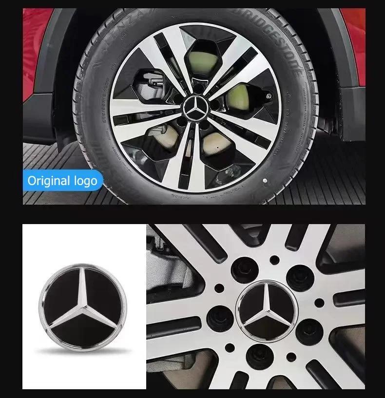 4pcs 75mm Car Wheel Center Logo Hub Cap For Mercedes Benz E300 W211 W205 W213 W203 C218 A207 CLA CLS E Class accessories