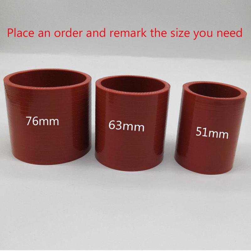 1pcs Straight Silicone Tube Connector 51mm 63mm 76mm 57mm 89mm Universal