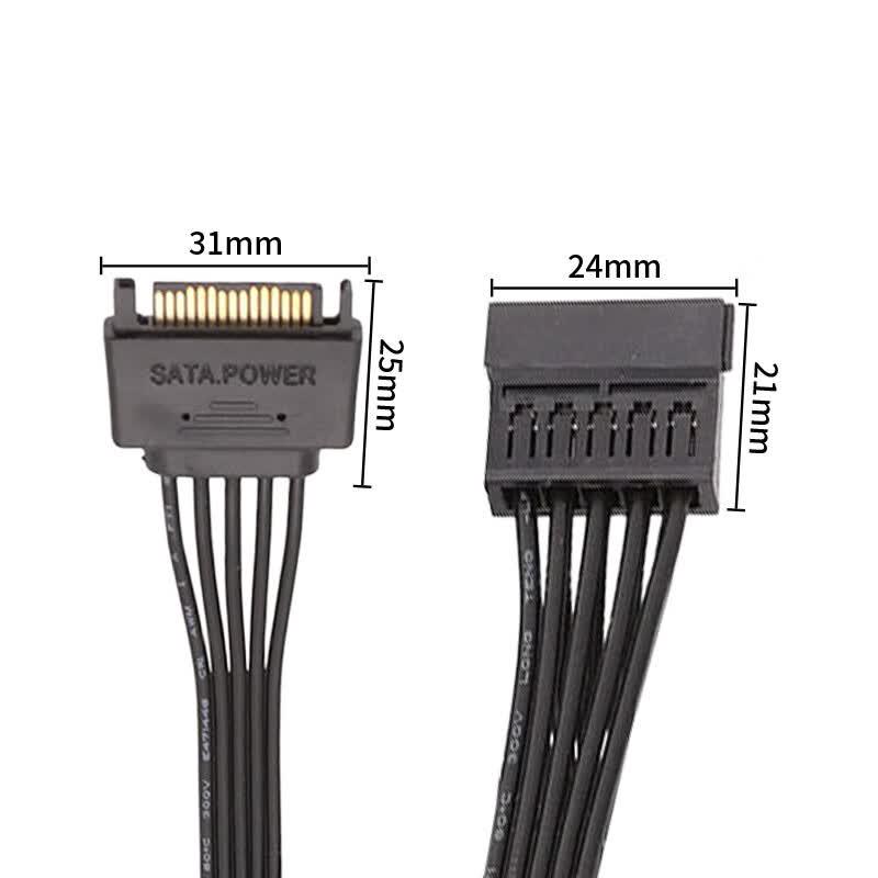 KELEPU SATA 15-Pin Power Extension Cable