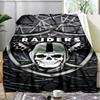 1PC Raiders Football Legacy Printed Soft Flannel Blanket Throw for Adult Bedroom Living Room Sofa Camping Travel Fan gifts Christmas Gifts