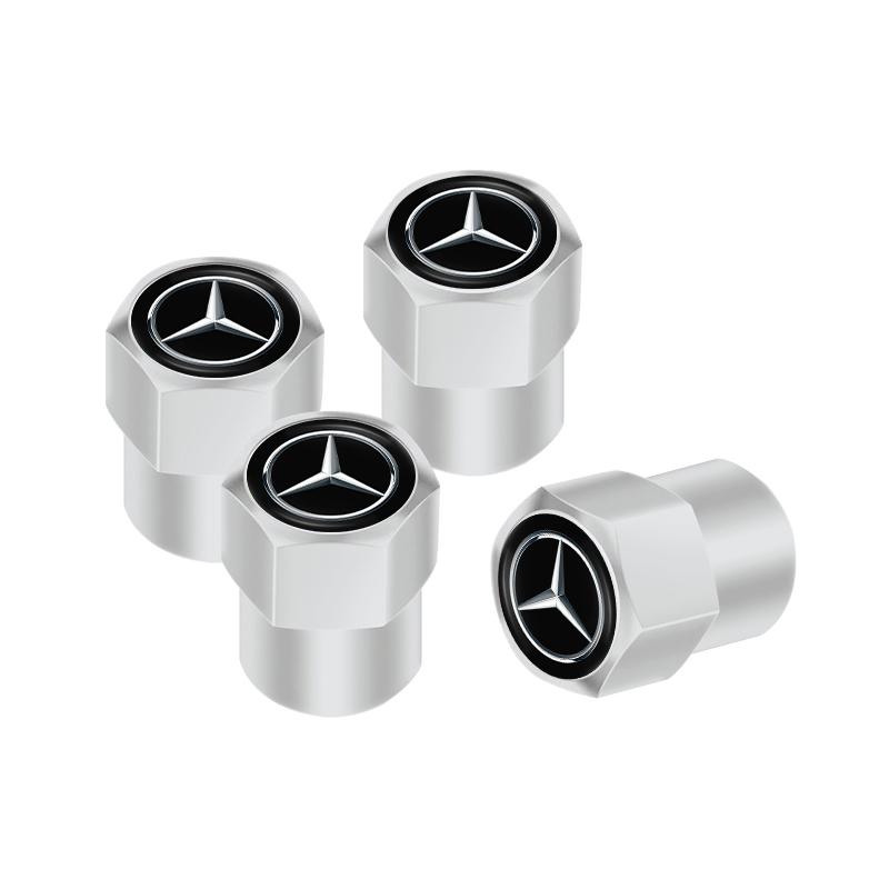 UKY5   4PCS Car Wheel Tire Valve Caps Covers Accessories For Mercedes Benz AMG GLC GLB GLE CLA CLK W206 W212 W213 W204 W205 Accessories