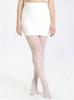 2 Pairs Women Plus Size Black & White Star Print Sheer Stretchy Tights Breathable Anti-Snag Fashion Stockings Set