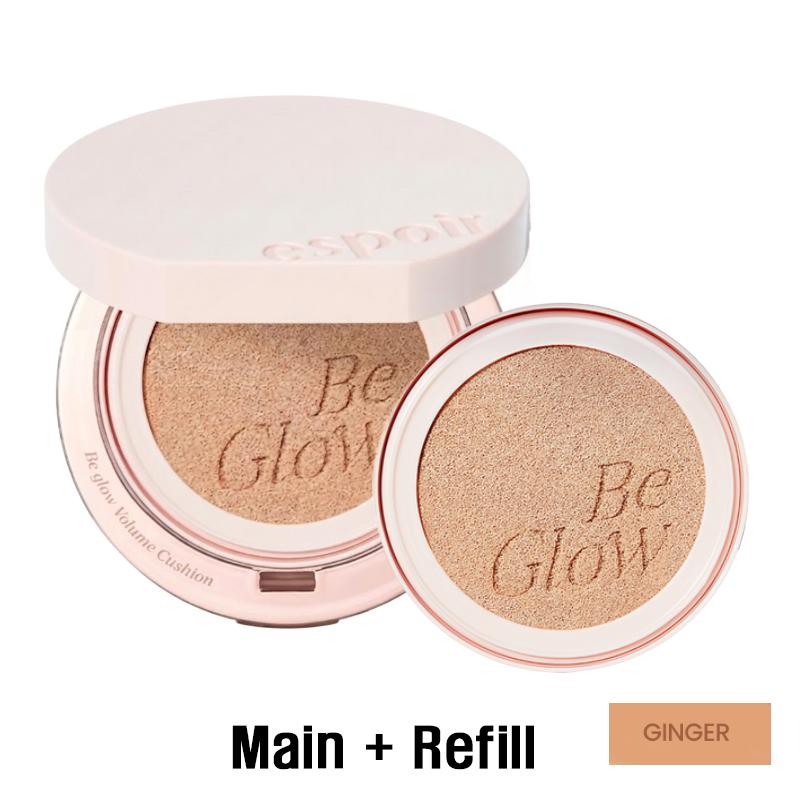 Espoir NEW Be Glow Volume Cushion (Set: Cushion 13g + Refill 13g)  (10 Options)