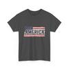 Distressed American Flag T-Shirt | Patriotic USA Vintage Shirt, Cotton T-Shirt