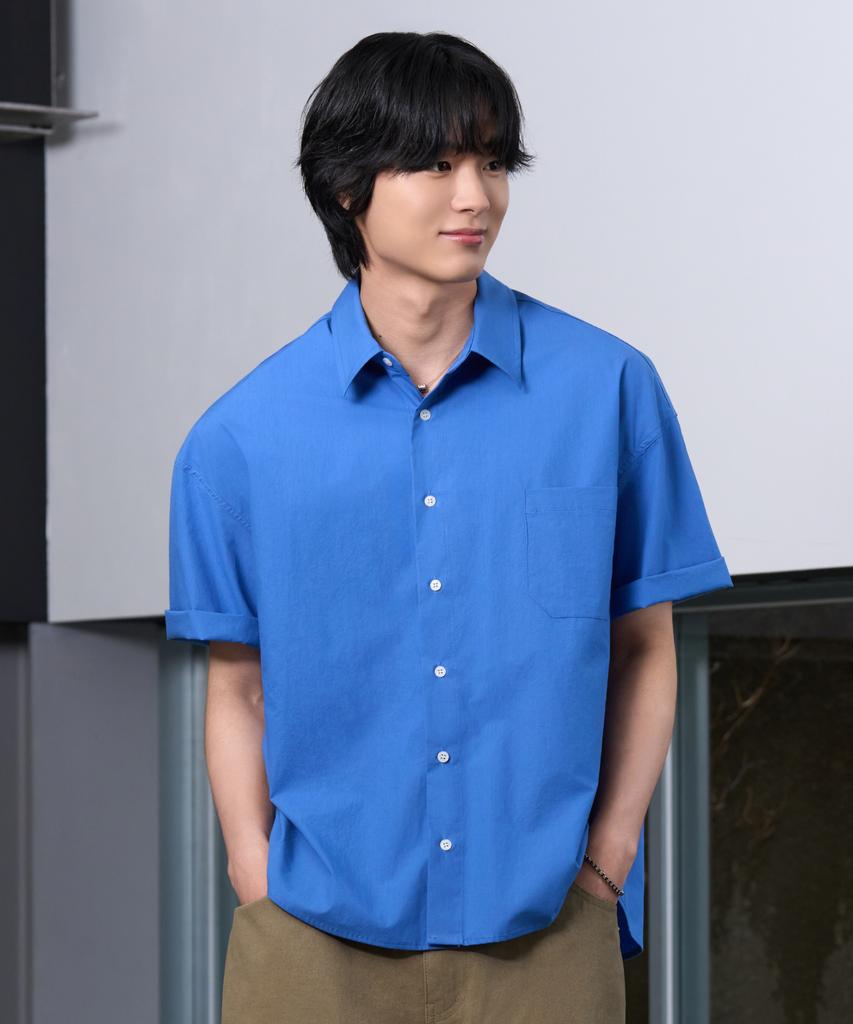 HYOJI 26 Ss Semi-Crop Bio-Washed [Short Sleeve] Shirt (4 Colors)