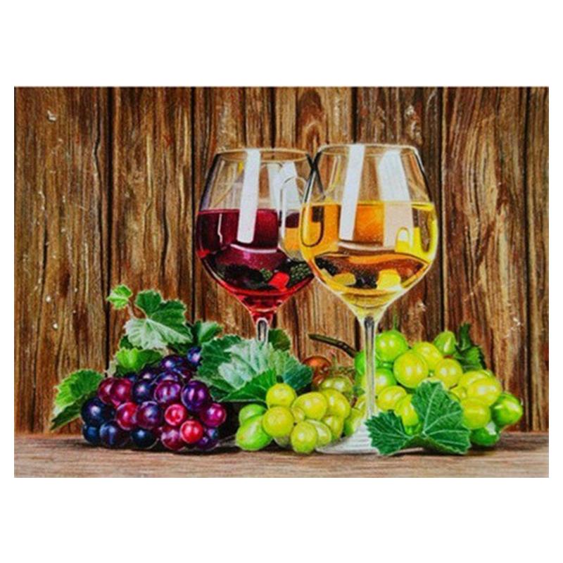 5D Diy Diamond Painting Fruit Set Kit Full Drill Round Diamond Embroidery Mosaic Picture of Rhinestones Home Decoration