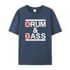 Morsom Drum & Bass / Rum & B-Ass Lovers Trommeslager Fritid Herre T-skjorte Klær Kvinner Bomull Kortermet T-skjorter Casual Vintage Topper
