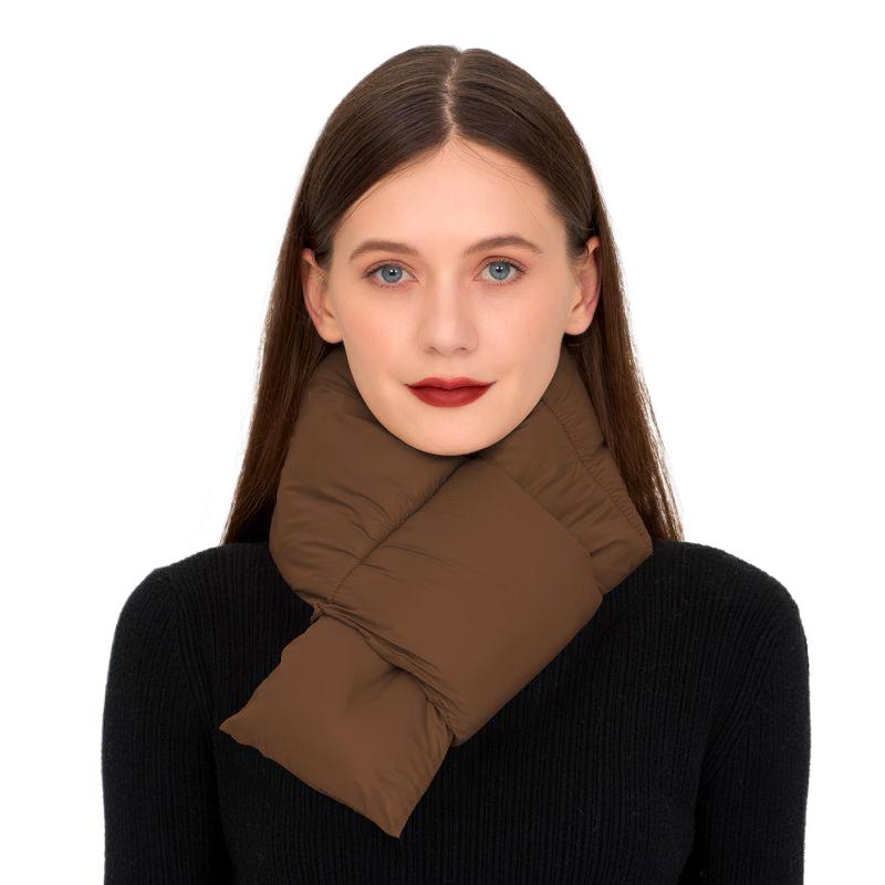 

Унисекс Шарф Уличный Водонепроницаемый Теплый Ветрозащитный Модный Теплый Аксессуар Зимний Однотонный Грелка для Шеи Лыжный Утепленный Зимний кофейный