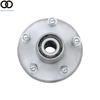 5 on 4.5" Pregreased Trailer Galvanized Hub Kit 5Lug For 2000lbs Axle 1" Spindle