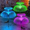 Solar Garden Light Outdoor Colorful Color-changing Jellyfish Lights Outdoor Landscape Lamp Garden Decorative Lamps Ground Plug