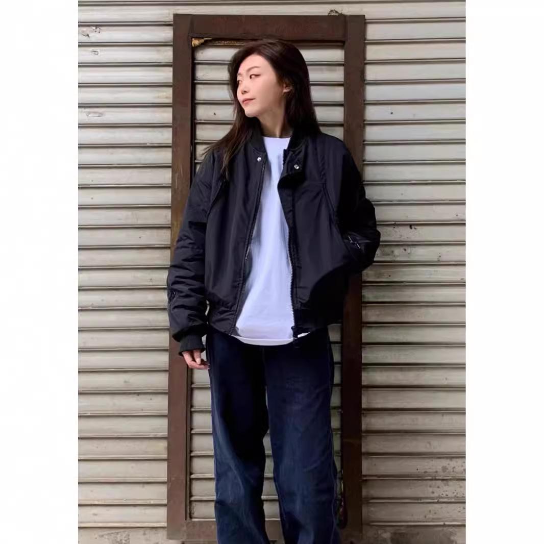 

2024 Autumn/Winter Japanese Streetwear Multi-Zipper Unisex Cotton-Padded Baseball Jacket XXL