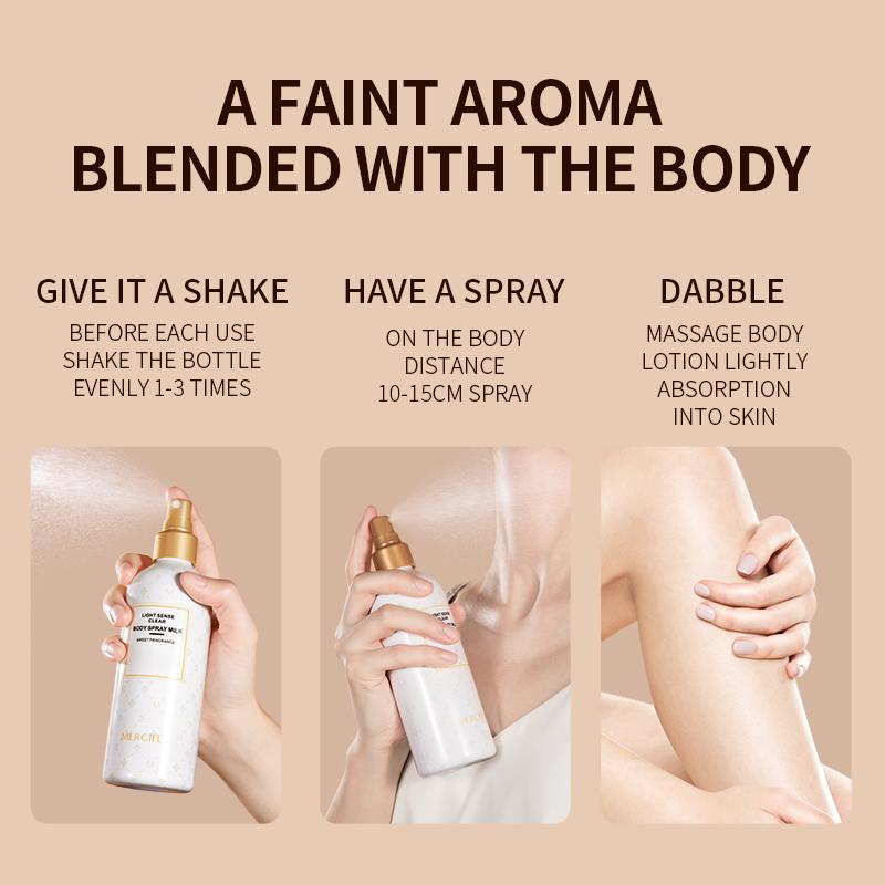 MERCILEN 260ML Body Lotion Moisturizing Body Care Floral Hydrating Body Lotion