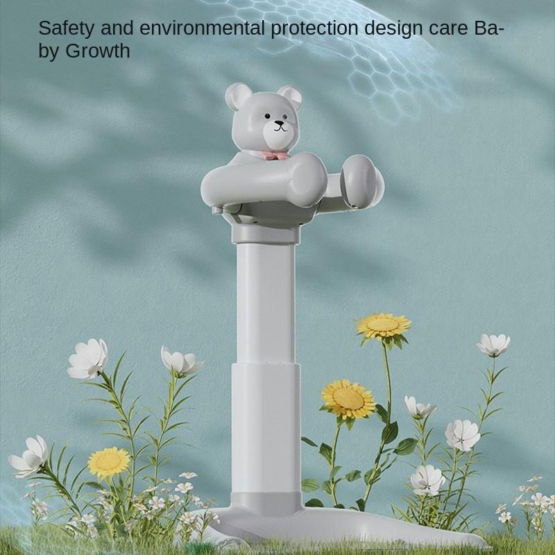 Baby Standing Shower Stand With Double Brackets Free Installation Adjustable Children's Shower God Household Anti Slip Bracket