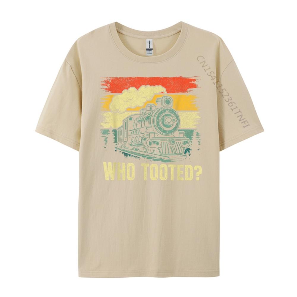 Funny Who Tooted Train Lovers Boys Men 3XL Men Clothing Streetwear Big Size Cool