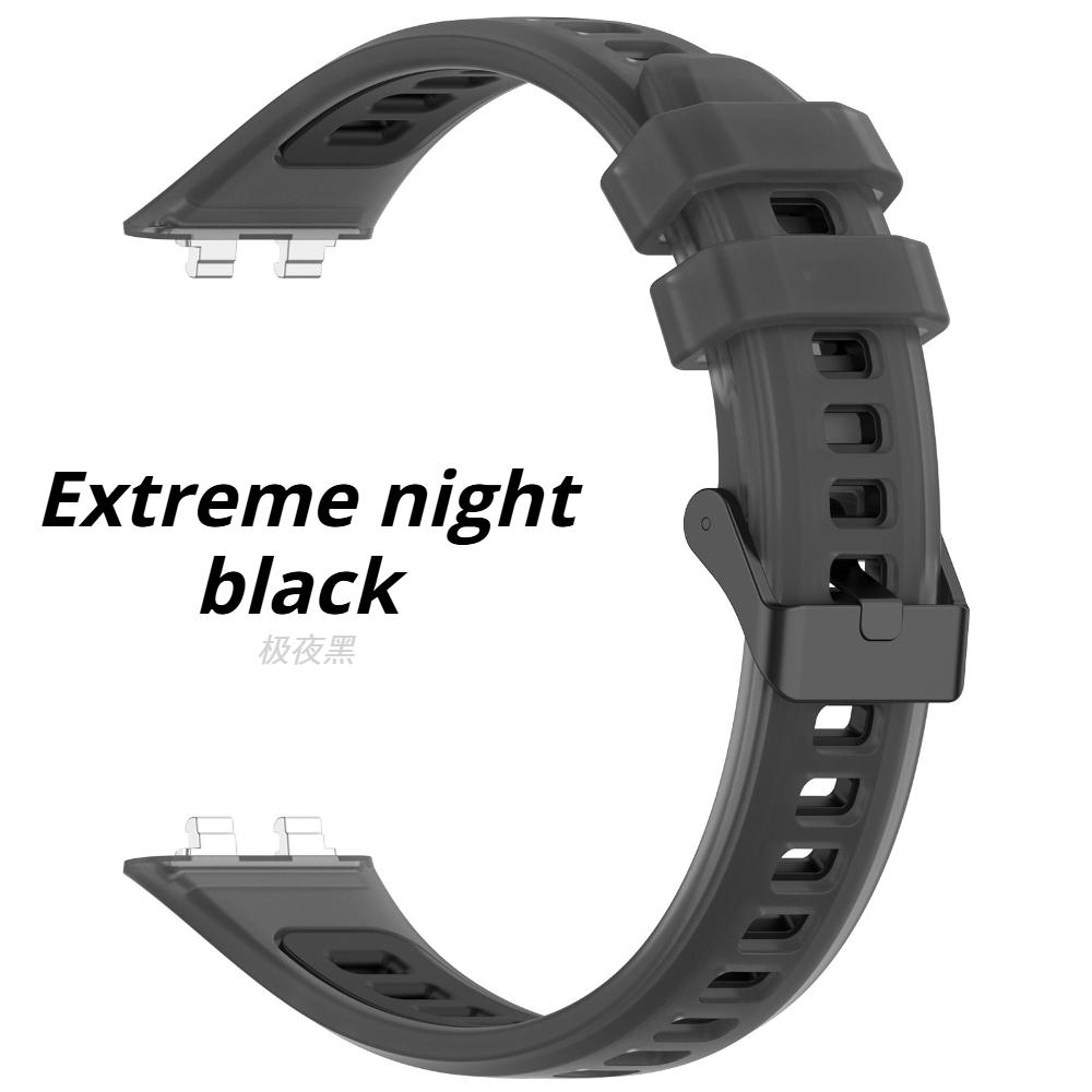 Silicone Band For Huawei Band 11 Pro Strap Smart Wrist Watchband Metal Buckle Sport Replacement bracelet for Huawei Band 11 NFC Correa Accessories