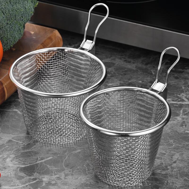 ZISIZ Edelstahl Hot Pot Sieb & Nudelsieb Set