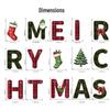 Christmas Banner: MERRY CHRISTMAS Hanging Decoration Flag
