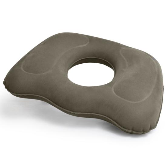 Inflatable Cushion Mid Hollow Anti-Decubitus for Hemorrhoids Flocked Buttock Cushion Fit Most Seats Home Supplies