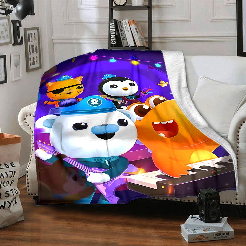1pc OCTONAUTS1 Blanket, Gift, for Men and Women, Soft Blanket, Good for Sofa Bed Couch Travel, Lightweight Flannel Blanket