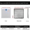 High Efficiency Air Ventilation Filter Panel ABS Cabinet White Fanless for Server Room Ventilation System