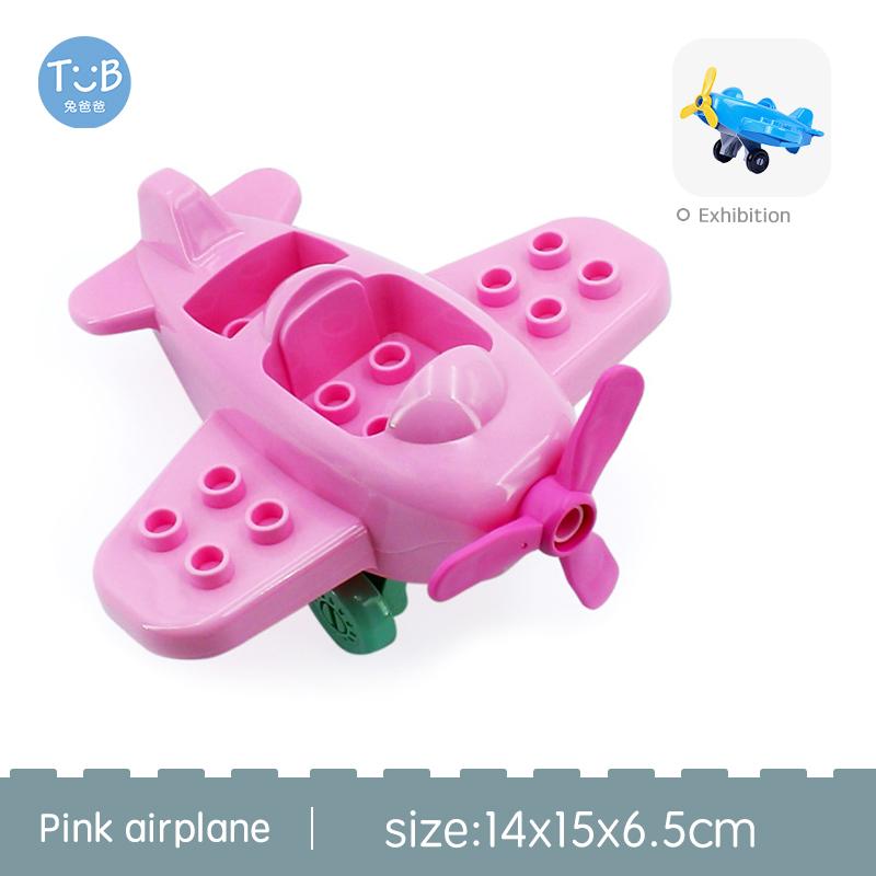 Big Size Building Blocks Sports Car Bus Jeep Truck Accessories Bricks Compatible with Duplos Children DIY Parts Kids Toys Gift